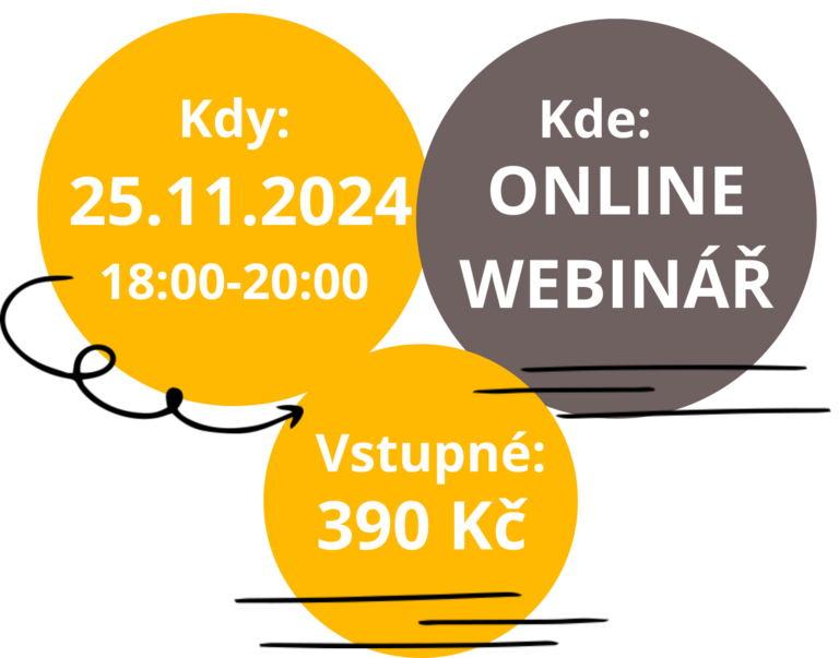 Informace o termínu, místě a ceně webináře "Jak pracovat s úzkostným dítětem" Termín 25. listopadu 2024, online webinář, cena 390 Kč