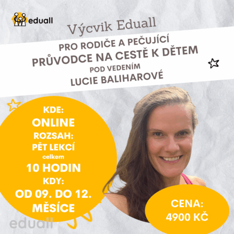 Výcvik pro rodiče a pečující „Průvodce na cestě k dětem“ – online kurz 2025 s Lucií Balihárovou zaměřený na komunikaci, vztahy s dětmi, řešení konfliktů a respektující výchovu.